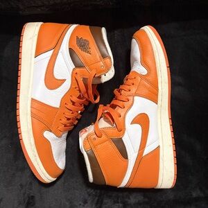 Jordan 1 High OG Starfish Orange and White sneaker